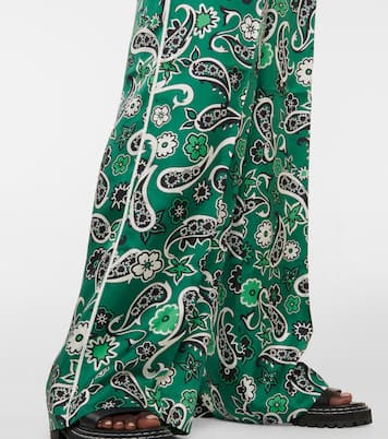 Pantalon ample Paisley Power en soie | Dorothee Schumacher