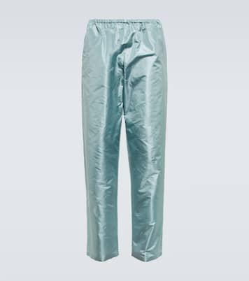 Pantalon ample en soie | Prada