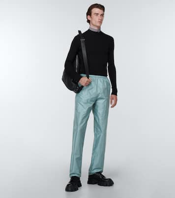 Pantalon ample en soie | Prada