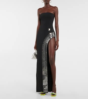 Verzierte Pantoletten Double Bow | Mach & Mach