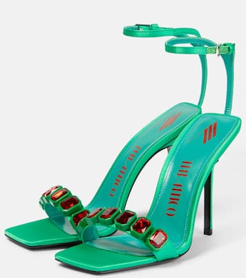 Verzierte Sandalen Sienna aus Satin | The Attico