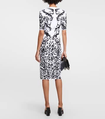 Bedrucktes Midikleid Calligraphy | Alaïa