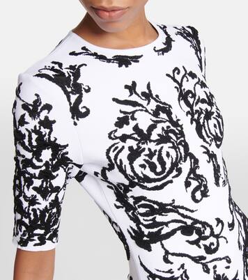 Bedrucktes Midikleid Calligraphy | Alaïa