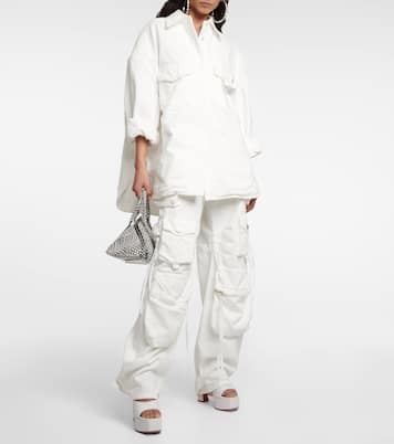 Plateau-Pantoletten Dalida aus Leder | Amina Muaddi