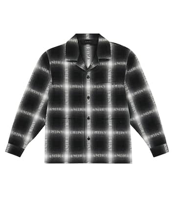 Logo checked shirt | Amiri Kids