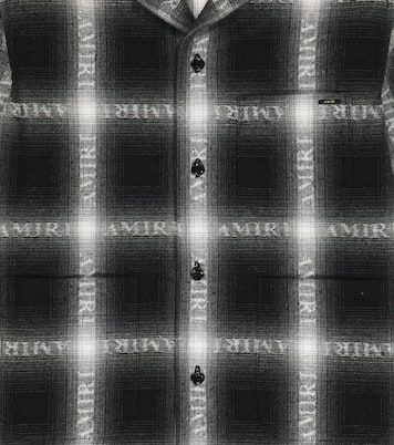 Logo checked shirt | Amiri Kids