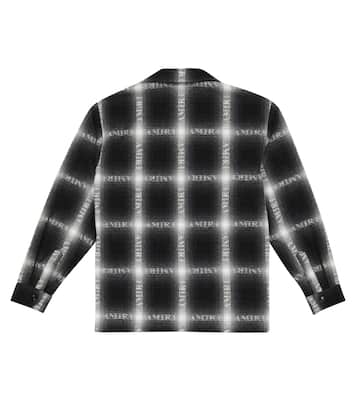 Logo checked shirt | Amiri Kids