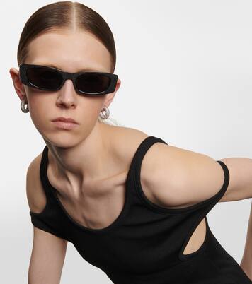 Embellished rectangular sunglasses | Celine Eyewear