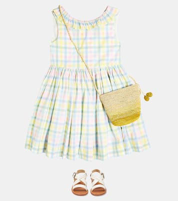 Aphyllante raffia shoulder bag | Bonpoint