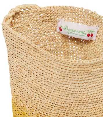 Aphyllante raffia shoulder bag | Bonpoint