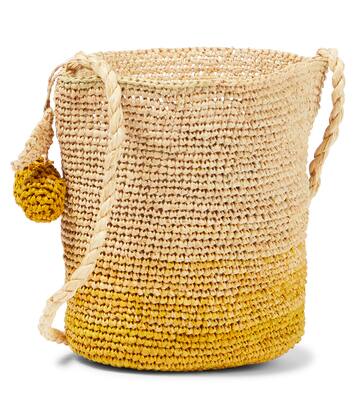 Aphyllante raffia shoulder bag | Bonpoint