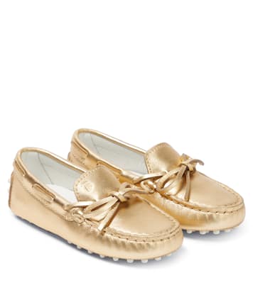 Gommino metallic leather loafers | Tod's Junior