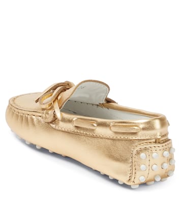 Gommino metallic leather loafers | Tod's Junior