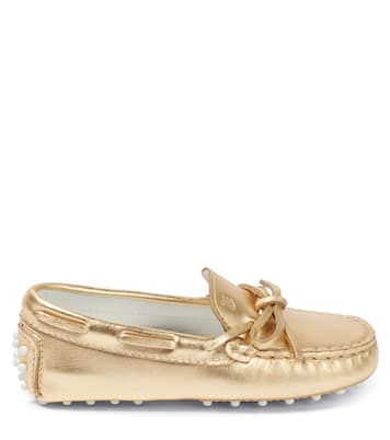 Gommino metallic leather loafers | Tod's Junior