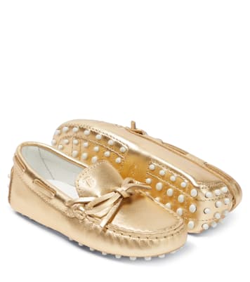 Gommino metallic leather loafers | Tod's Junior