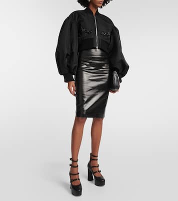 Plateau-Pumps Mary Jane aus Leder | Gianvito Rossi