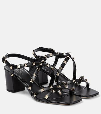 Sandalen Rockstud aus Leder | Valentino Garavani
