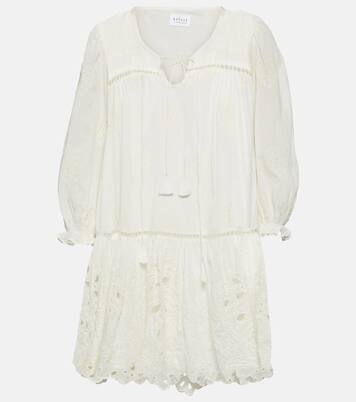 Besticktes Minikleid Renee aus Baumwolle | Velvet