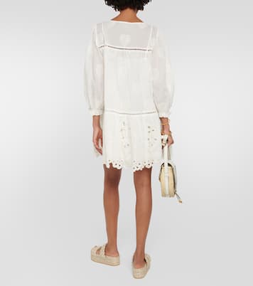 Besticktes Minikleid Renee aus Baumwolle | Velvet