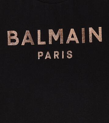 Logo cotton jersey T-shirt | Balmain Kids