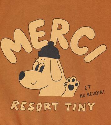 Merci cotton jersey sweatshirt | Tinycottons