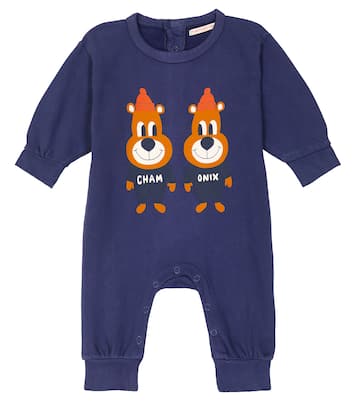 Baby Chamonix Twins cotton playsuit | Tinycottons