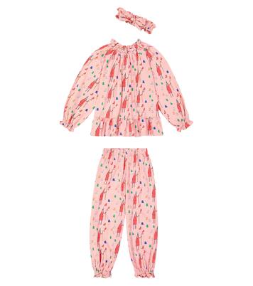 Santa printed cotton pajamas | Jellymallow