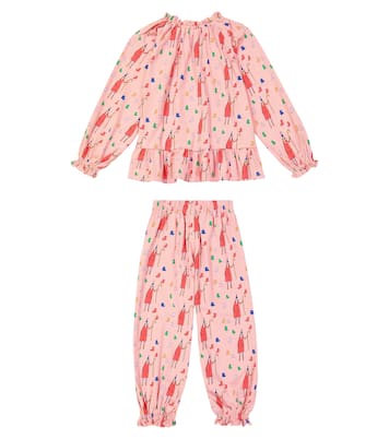 Santa printed cotton pajamas | Jellymallow