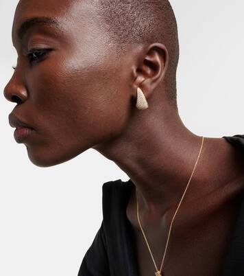 Ohrringe Claw aus 18kt Gelbgold mit Diamanten | Anita Ko