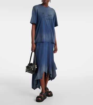 Debossed leather platform sandals | Acne Studios