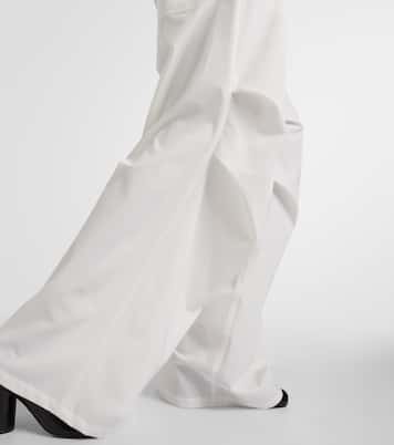 Weite High-Rise-Hose aus Twill | MM6 Maison Margiela