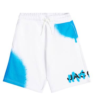 Printed cotton-blend jersey shorts | Marc Jacobs Kids