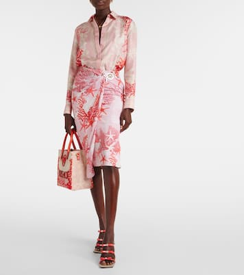 Gianni Ribbon 95皮革凉鞋 | Versace