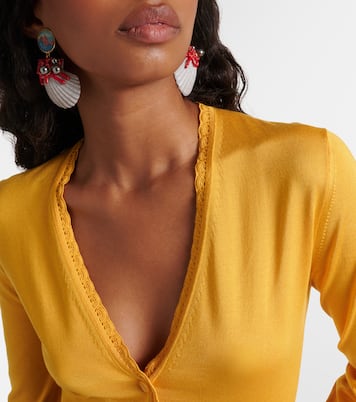 Cropped-Cardigan aus Seide | Dolce&Gabbana