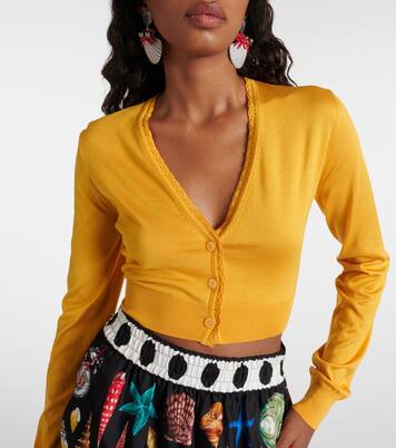 Cropped-Cardigan aus Seide | Dolce&Gabbana