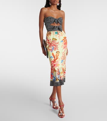 Midirock Capri aus einem Seidengemisch | Dolce&Gabbana