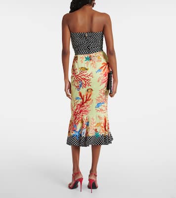 Midirock Capri aus einem Seidengemisch | Dolce&Gabbana