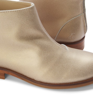 Giara metallic leather ankle boots | Bonpoint