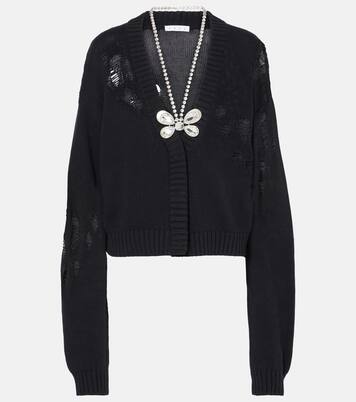 Verzierter Cardigan aus Baumwolle und Kaschmir | Area