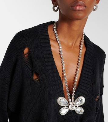 Verzierter Cardigan aus Baumwolle und Kaschmir | Area