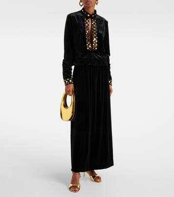 Arol studded velvet maxi dress | Dodo Bar Or