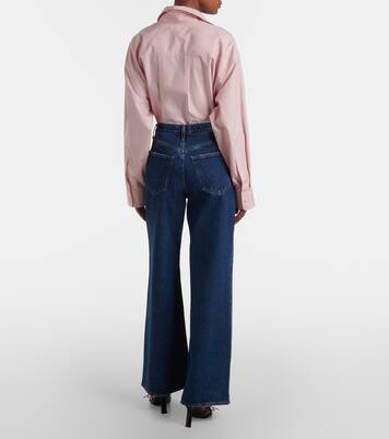 High-Rise Wide-Leg Jeans Dame Jean No Cuff | Agolde
