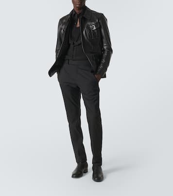 Leather field jacket | Tom Ford