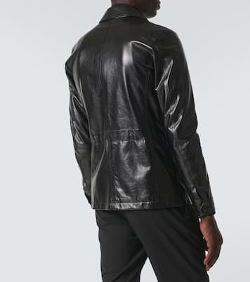 Leather field jacket | Tom Ford