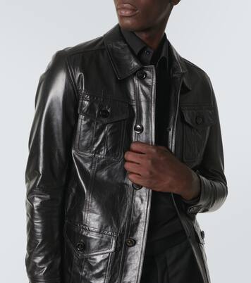 Leather field jacket | Tom Ford