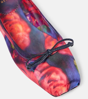 Mamadrague floral satin ballet flats | Christian Louboutin
