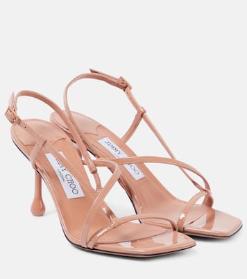 Etana 80 patent leather sandals  | Jimmy Choo