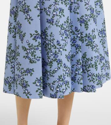 Robe midi Adele à fleurs | Emilia Wickstead