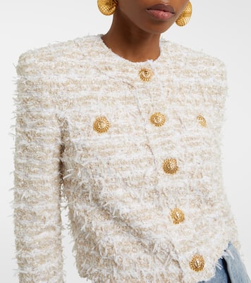 Chaqueta cropped de tweed | Balmain