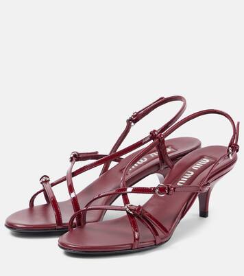Sandalen 55 aus Lackleder | Miu Miu